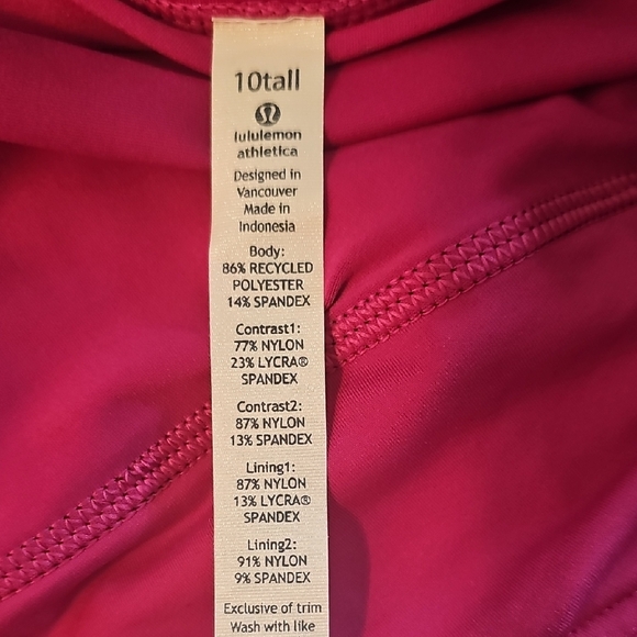 Lululemon Athletica Black Skirt with Pink Stripes - Picture 5 of 5